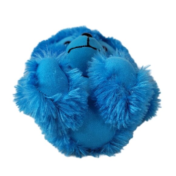 2/$15 Classic Toy Big Head Wolf Bear Plush Blue 10" Fluffy Stuffed Tag Removed - Picture 6 of 9